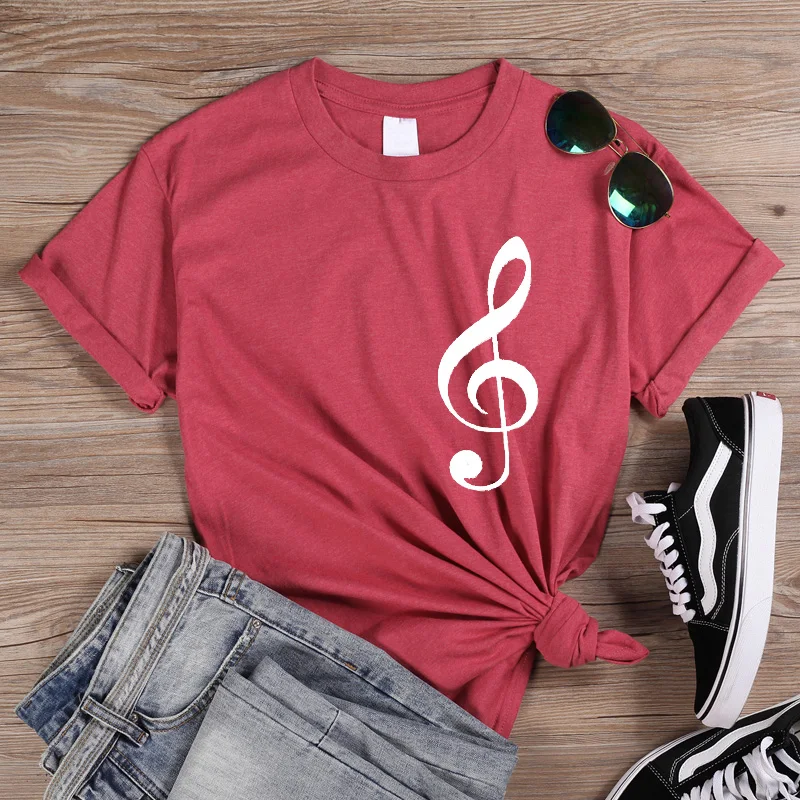 ONSEME, принт с музыкальной нотой, уличная одежда, Женская забавная футболка, женская футболка, развлекательная футболка, летние хлопковые футболки, Q-169