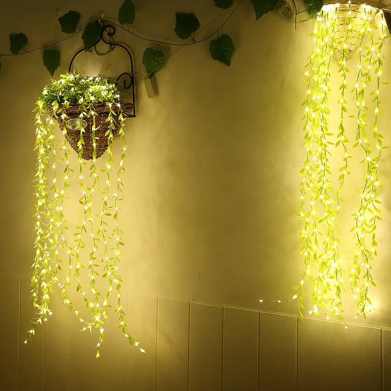 Illuminated Artificial Ivy Garland for Indoor and Outdoor Decor