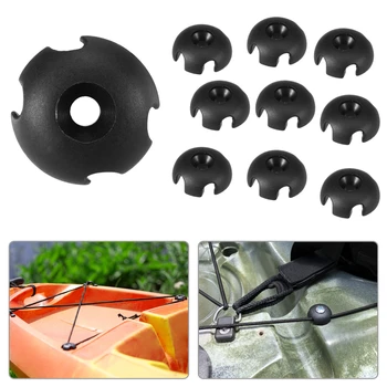 

10pcs Deck Line Guide Slotted Round Out Fitting Accessories for Kayak Canoe Boat