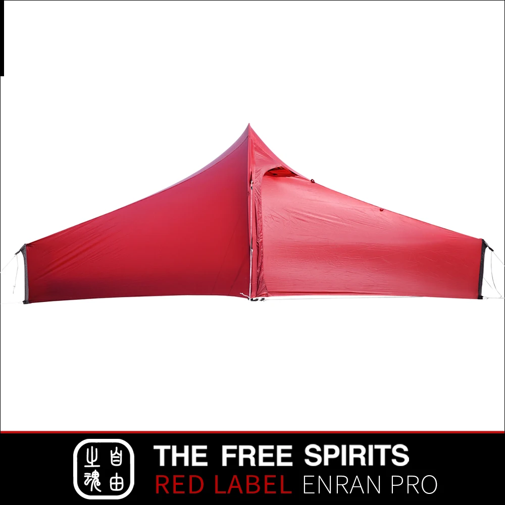 The Free spirts TFS Enran Pro сверхлегкий тент 10D bothside с силиконовым покрытием для 1 человека на открытом воздухе для походов и кемпинга 3/4 сезонная палатка
