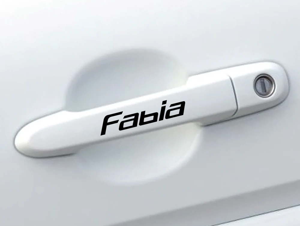 4 шт. Auo наклейка на дверные ручки автомобиля для Skoda Octavia 2 A7 A5 VRS Fabia 3 Rapid Superb 3 Kodiaq Scala Karoq Kamiq аксессуары