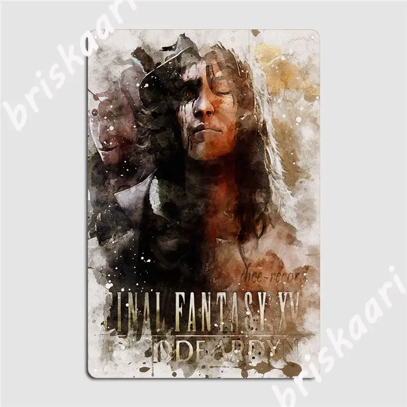 Final Fantasy Xv Metal Sign Cinema Living Room Custom Garage Decoration Tin Posters | Дом и сад