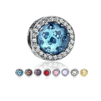 

Lan palace new Radiant Hearts Clear CZ for DIY Bracelet & necklace jewelry Accessories free shipping
