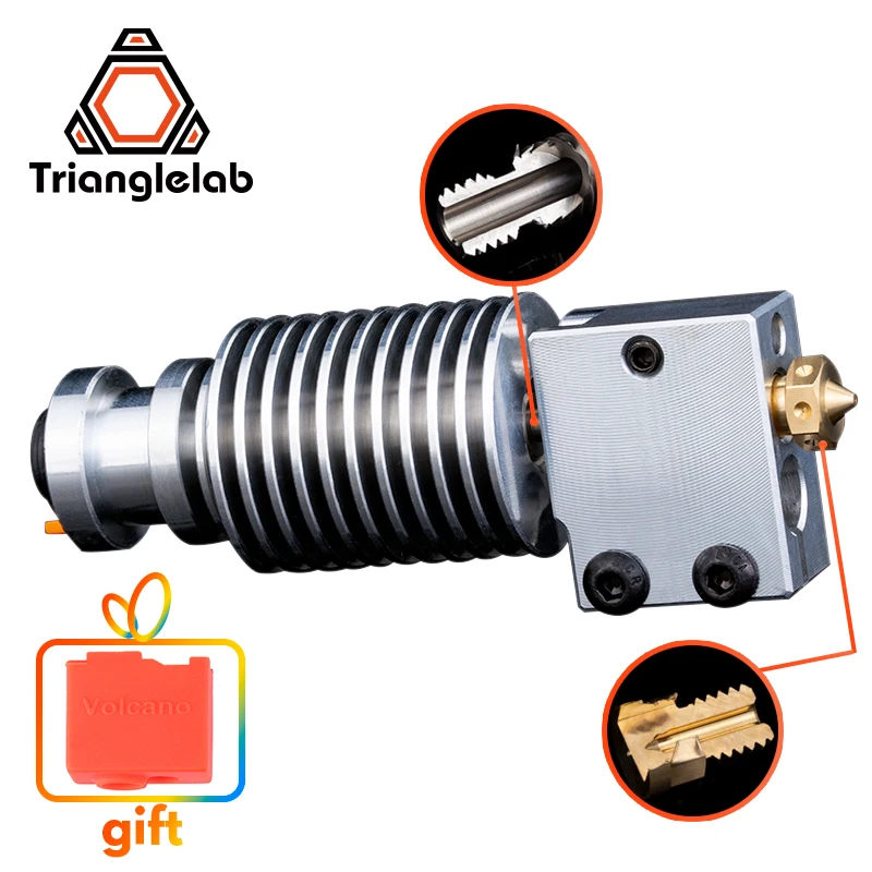 Trianglelab Highall металл V6 вулкан Hotend J head радиатора нагреватель Блок тепловой перерыв