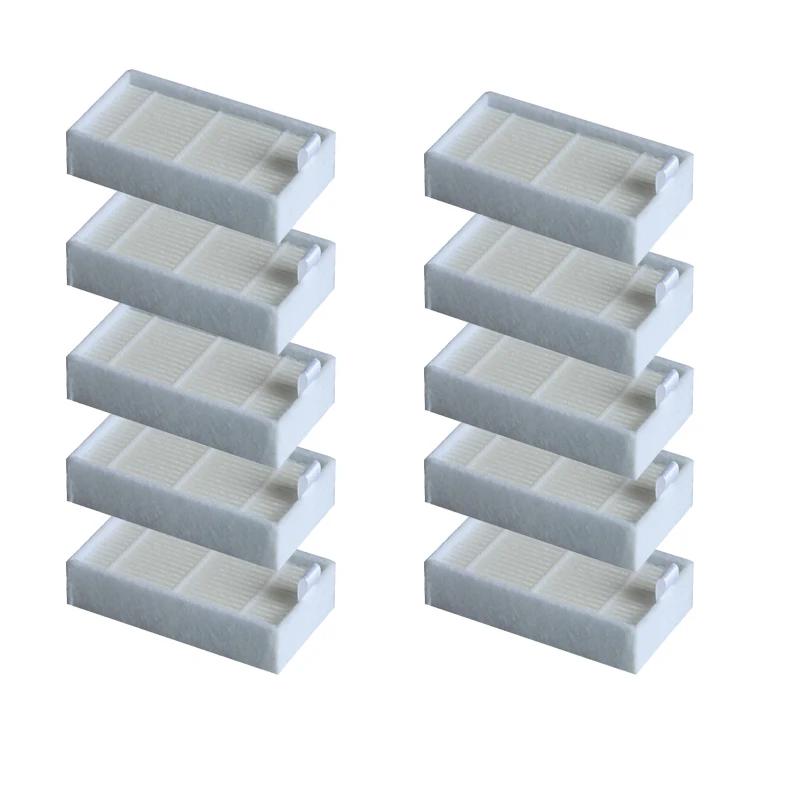 Aspirador de pó Hepa Filtro para Ilife Zaco V5s Pro V3s V5x v4 V5s V3s V55 V50 Robô Aspirador Peças Filtro Poeira 10 Peças