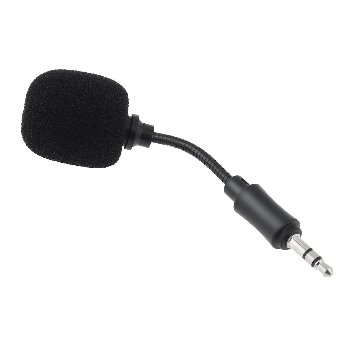 Black Mini 3.5mm Mic Flexible Microphone Game Capacitance 2.1 Boom Fit for Mobile Phone / PC Laptop Notebook | Электроника