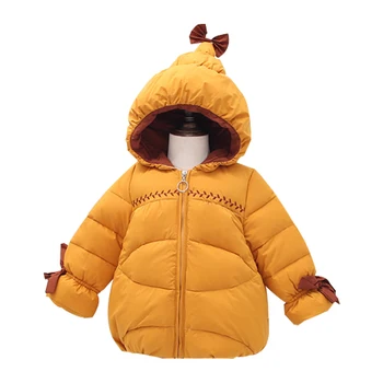 

Down Jacket For Girls Kid Cartoons Hooded Candy Colors Overalls For Children Winter Jackets Boy White Duck Down Clothes 4-8 Year