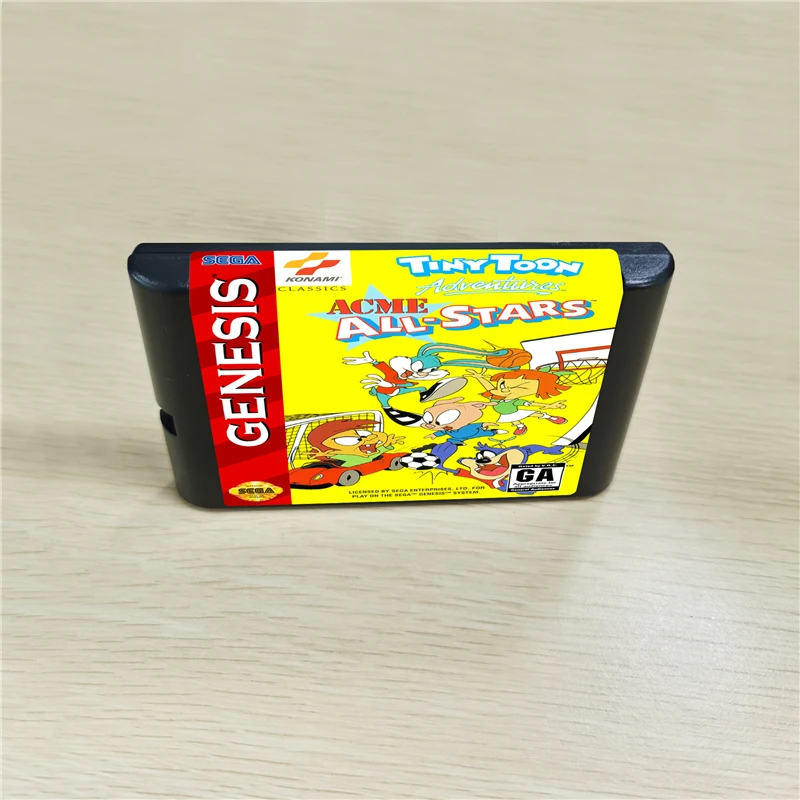 Маленький Toon Adventures ACME All Stars 16 бит MD игровой Картридж для консоли MegaDrive