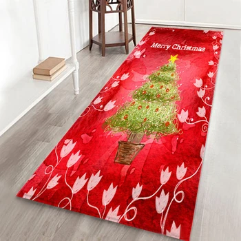 

2020 Christmas Mat Outdoor Carpet Doormat Santa Ornament Christmas Decoration For Home Xmas Navidad Deco Noel New Year Gift 2021