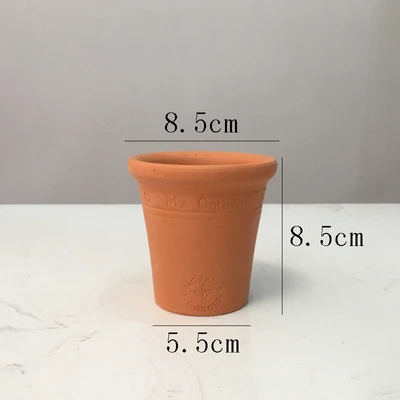 Терракотовая Технология край цветочный горшок для суккулентов горшок для мясистых растений керамический маленький мини дом/сад/офис украшения - Цвет: min