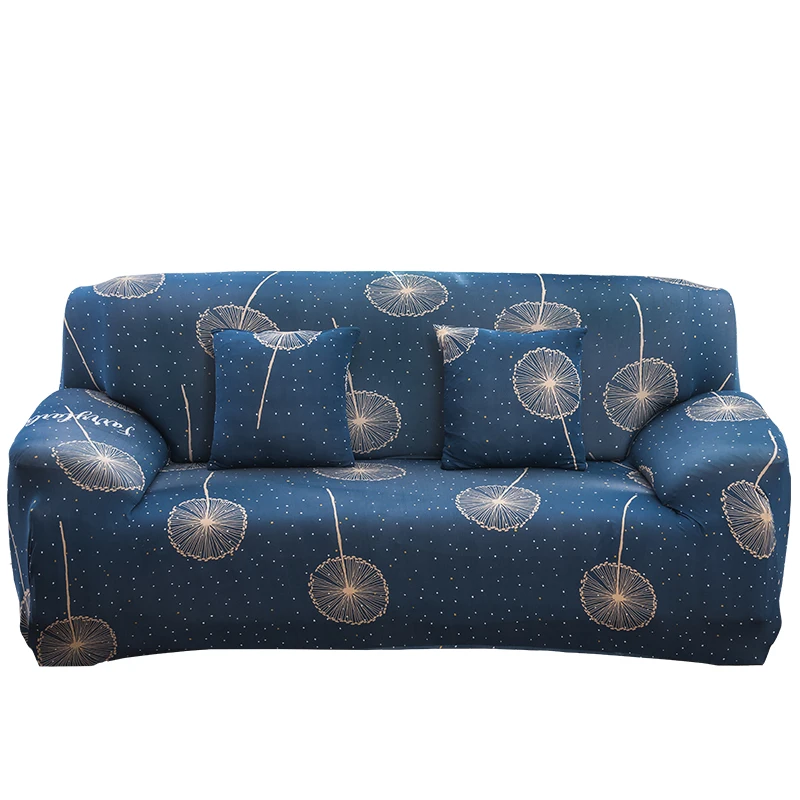 12 Flower Leaves Collection Stretch Sofa Cover for Living Room Armchair Sofa Slipcover Elastic Couch Cover Case 1 2 3 4 Seater - Цвет: 12