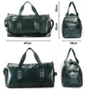 Gym Bag Leather Duffle Shoulder Bags Shoe Compartment Waterproof Outdoor Travel Large Capacity Sport Fitness Handbag  X163D 3