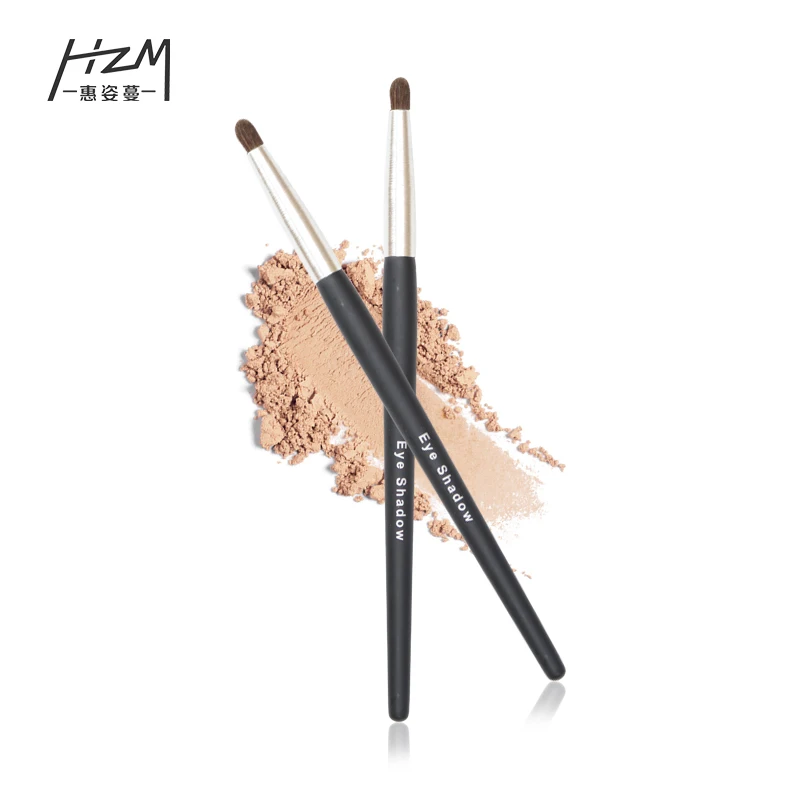 black-2pcs HZM, кисти для макияжа, косметический инструмент, кисть для теней, кисть для растушевки основы, кисти для макияжа pincel maquiagem YA255 - Handle Color: black-2pcs