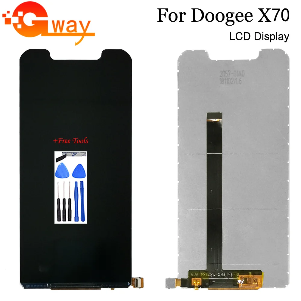 

For 5.5" Doogee X70 LCD Display Repair Replacement Parts For Doogee X70 Display LCD OnlyScreen Phone Accessory With Tools