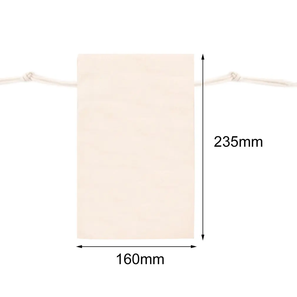 Unique Design Large Christmas Gift Bag Home Party Decoration Vintage Drawstring Canvas Dinner Table Gift Bag Supplies