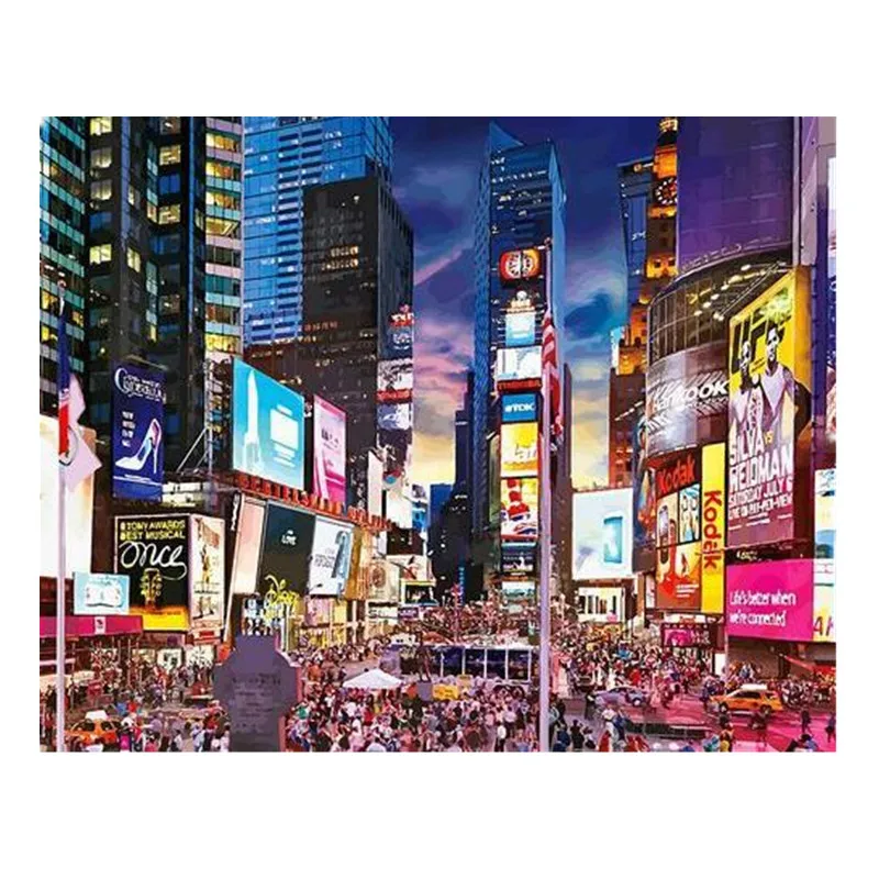 

Fashion City Paint by number Full Set Tools Fills Oil Painting by numbers for adults Art Home decor Diy Number painting