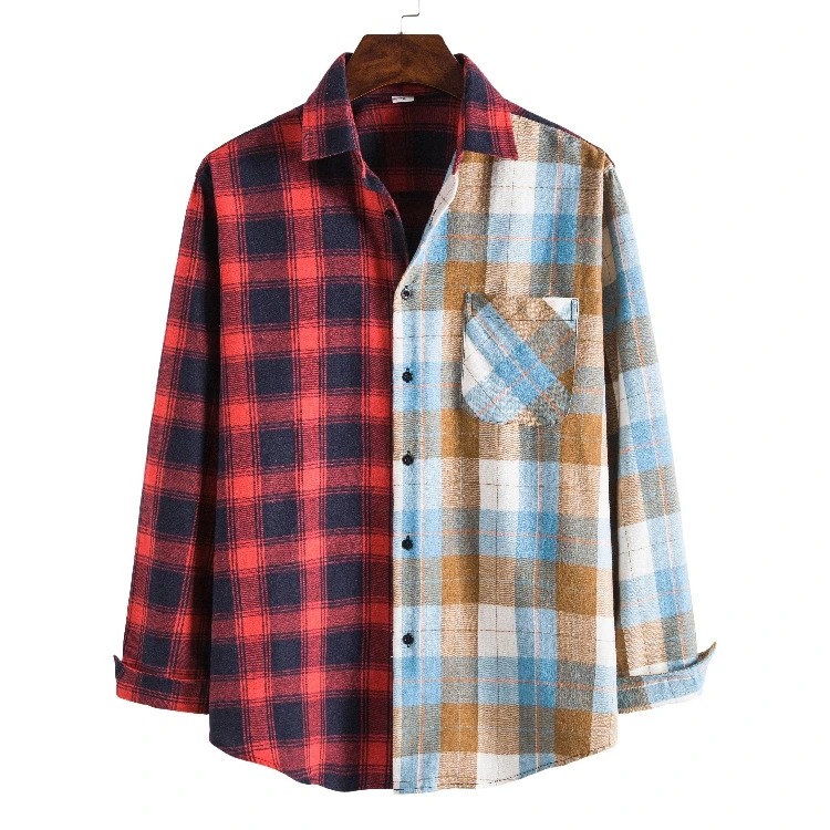 

Men Casual Shirts Fashion Long Sleeve Brand Printed Button-Up Formal Business Polka Dot Floral Men Floral Shirt