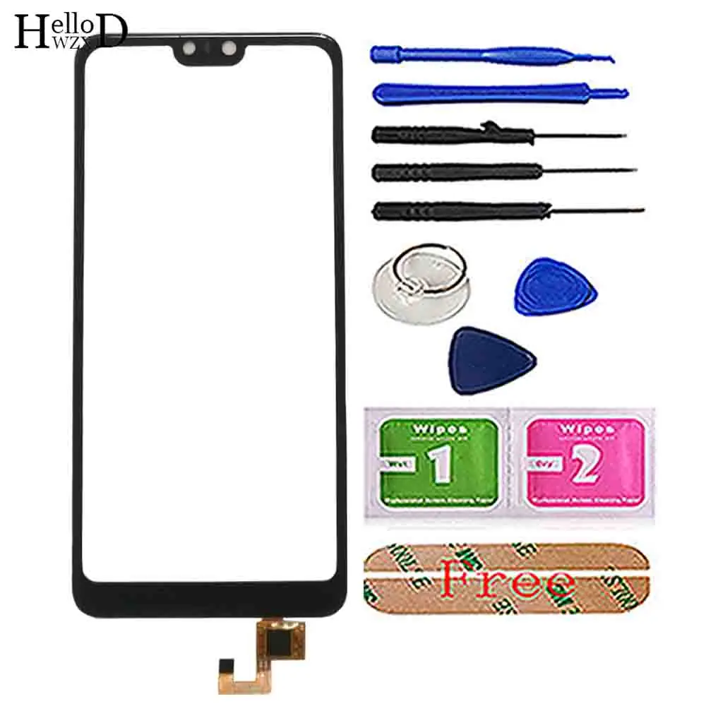 Black With Tools 5,84 ''сенсорный экран, сенсорный экран Для Doogee Y7 сенсорный экран дигитайзер панель сенсор Doogee N10 ремонт части Переднее стекло инструменты - Цвет: Black With Tools