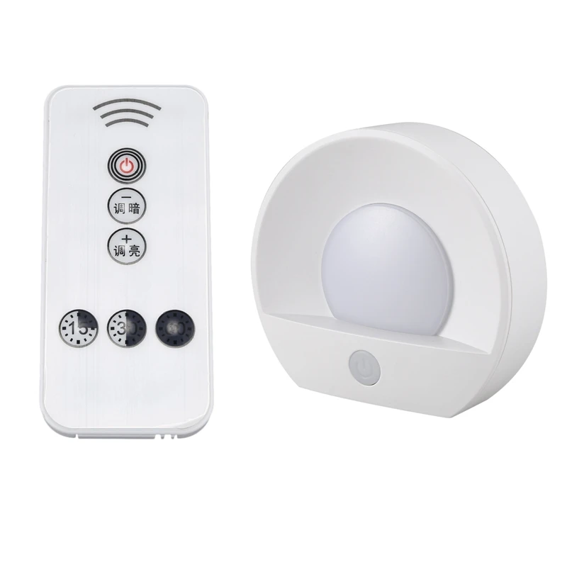 

Recharge Remote Control LED Night Light Bed Room Cupboard Lamp Decor Warm White