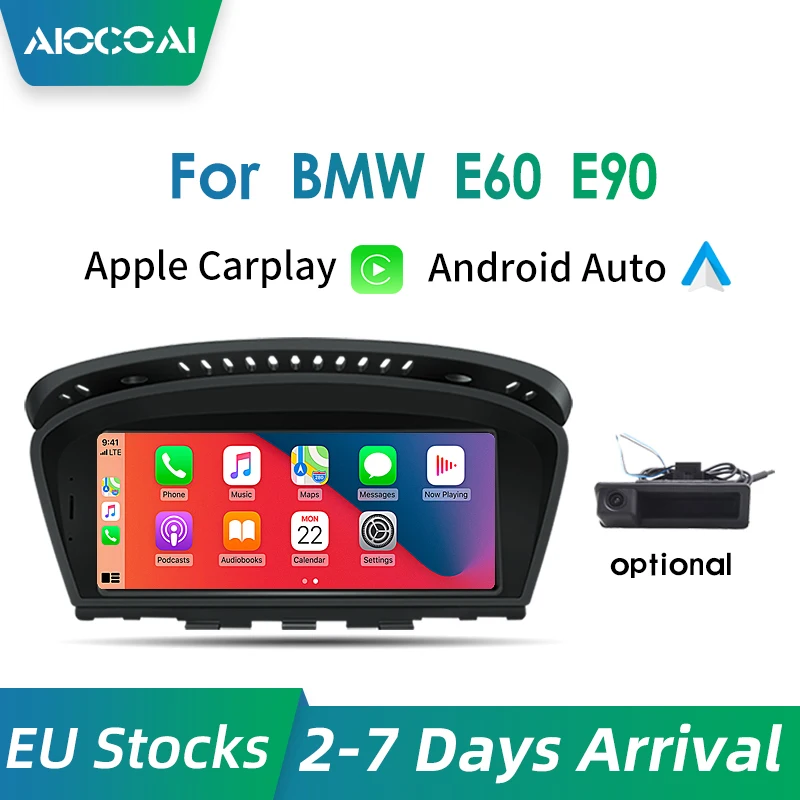 Беспроводной CarPlay экран Android Авто 8 &quotIPS дисплей для BMW Series3 5 E60 E61 E63 E64 M6 E90 E91 E92