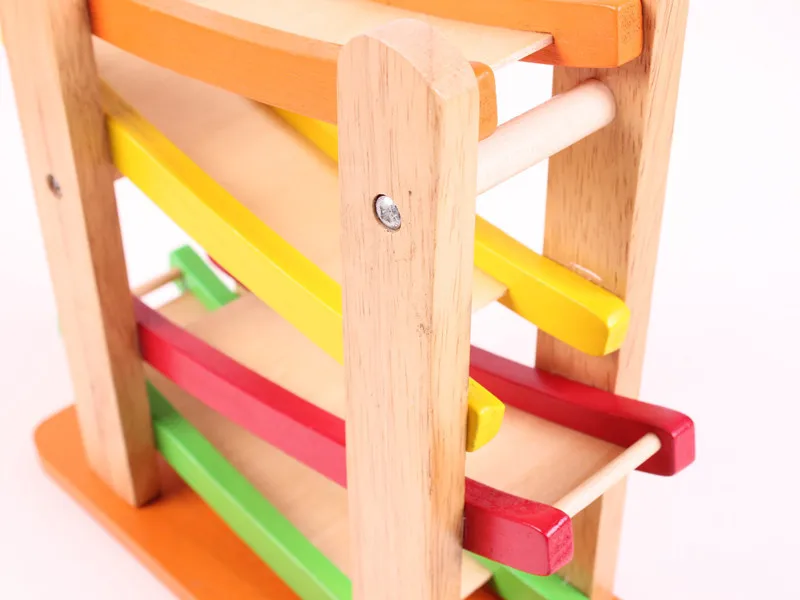 Wood Camera Track Gliding Slippery Car Speed Slide Car Infants Toys for Children Gift