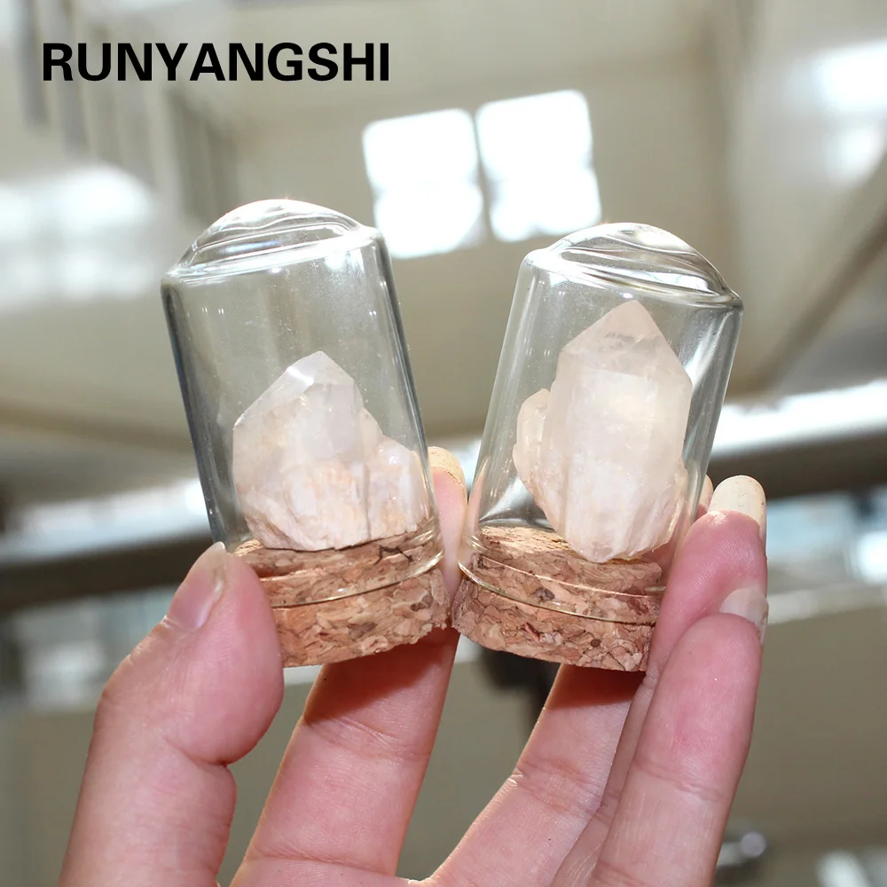 Runyangshi 1 шт. натуральный белый кристалл шероховатый прозрачный кварцевый камень