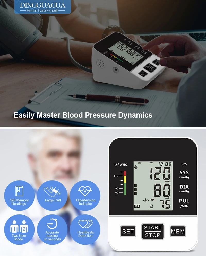 de pressão arterial, medidor de pulso cardíaco