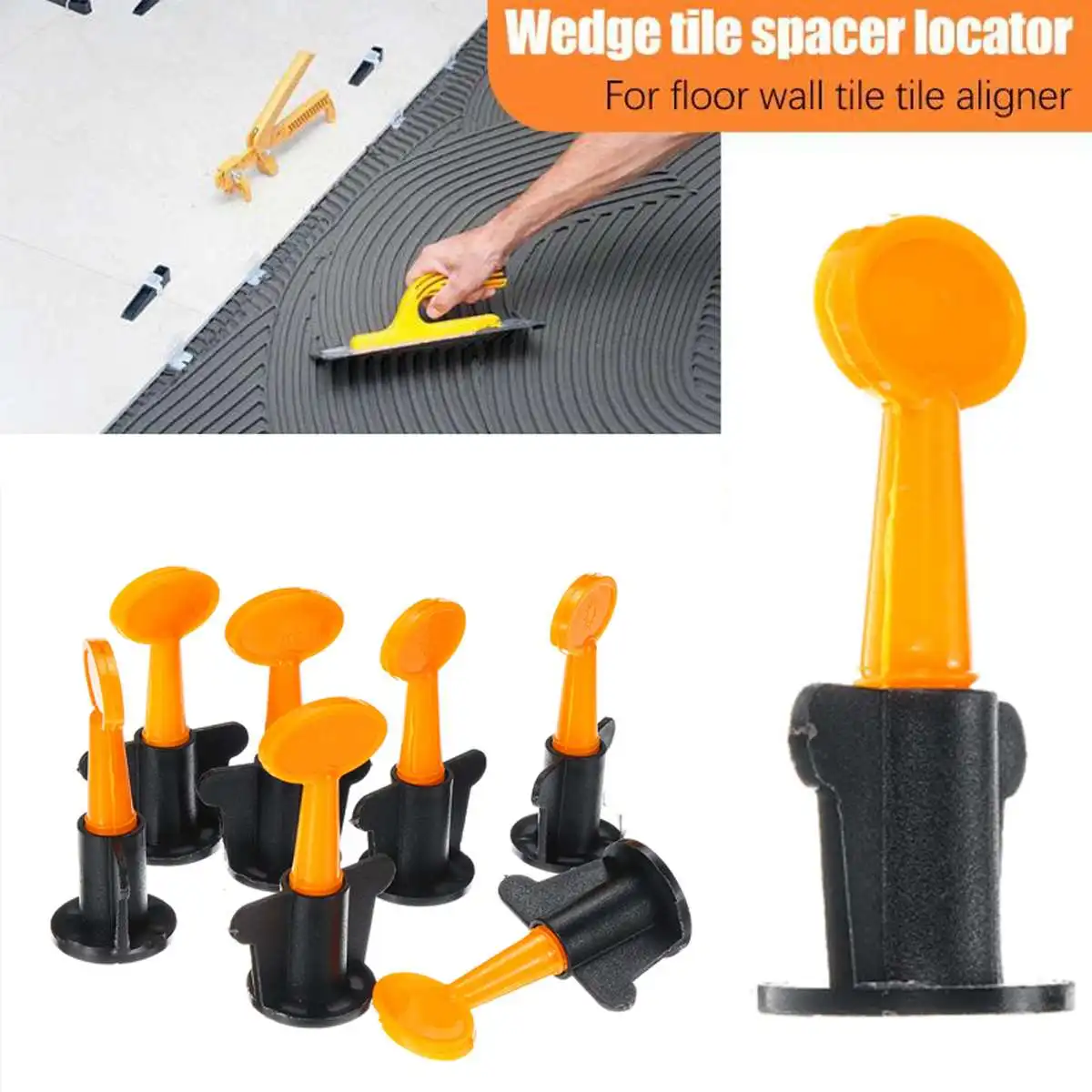 

55/110/220PCS Reusable Level Wedges Tile Spacers Locator For Flooring Wall Tile Spacer Carrelage Adjustable Clip Hand Tool