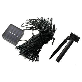 

100 LEDs White Light Strip Light Solar String lights for Garden 17 m