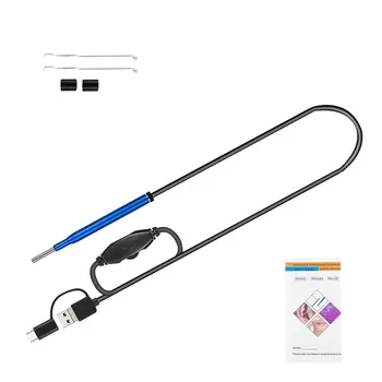 

Endoscopic Ear Cleaning Camera 3 in 1 1.0mm 720p HD 3.9 MP Borescope Otoscope Inspection Camera Visual Tool for Android
