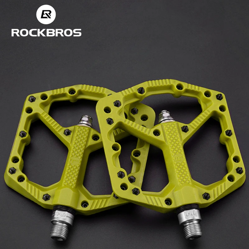 RockBros Mountain Bike Bicycle Bearing Pedals Cycling Wide Nylon Pedals a Pair