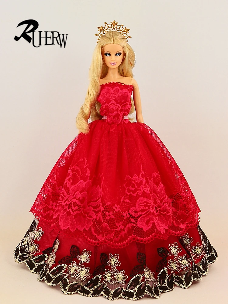 Wedding Dress Princess Gown For Barbie doll Doll accessories doll accessories,doll clothes,barbie doll clothes
