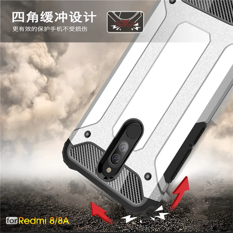 

For Xiaomi Redmi 8 8A Case Armor Shockproof Silicone Phone Case For Xiaomi Redmi 8 Phone Cover Bumper Case For Redmi 8 Capa