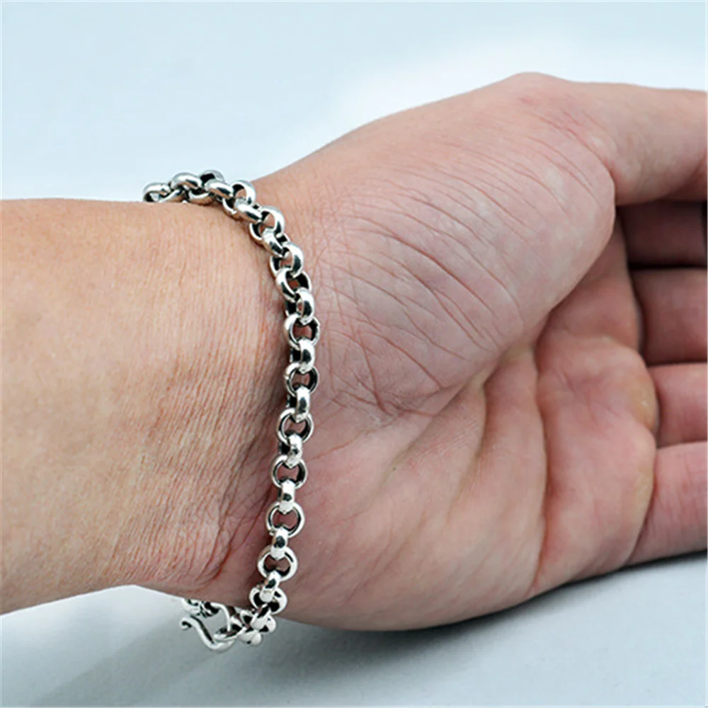 925 Sterling Silver Belcher Bracelet O 