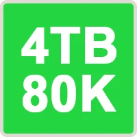 4TB 80K