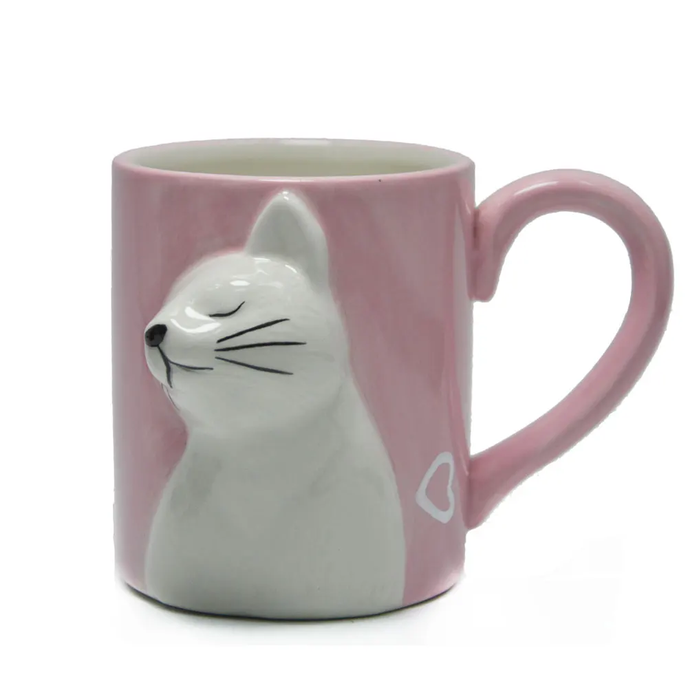 C 2 шт кофейная кружка ручной работы Kiss Cat, забавный чайный керамический набор чашек для жениха и невесты, подходящий подарок для помолвки и свадьбы - Цвет: C