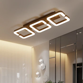 

Modern Led Chandelier Ceiling Lighter For Living room Bed room Lamparas Techo Lighting Fixture AC220V Coffee Color Finished