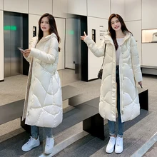 Cotton Coat New DownWomen Loose Parkas Winter Jacket Warm Thick Winter Coat Women Long Sleeve Oversized Coat Padded Outerwear