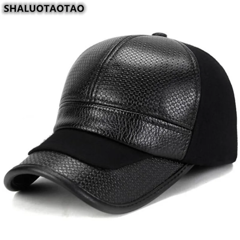 SHALUOTAOTAO, новинка, мужская шапка, зимняя, модная, утолщенная, термальная, бейсболка, s, защита ушей, теплая, регулируемый размер, брендовая, спортивная шапка