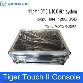 

Free shipping Flightcase Tiger touch II Console Stage Effect Lighting Equipment Controller Console For DJ Disco Party Beam Wash