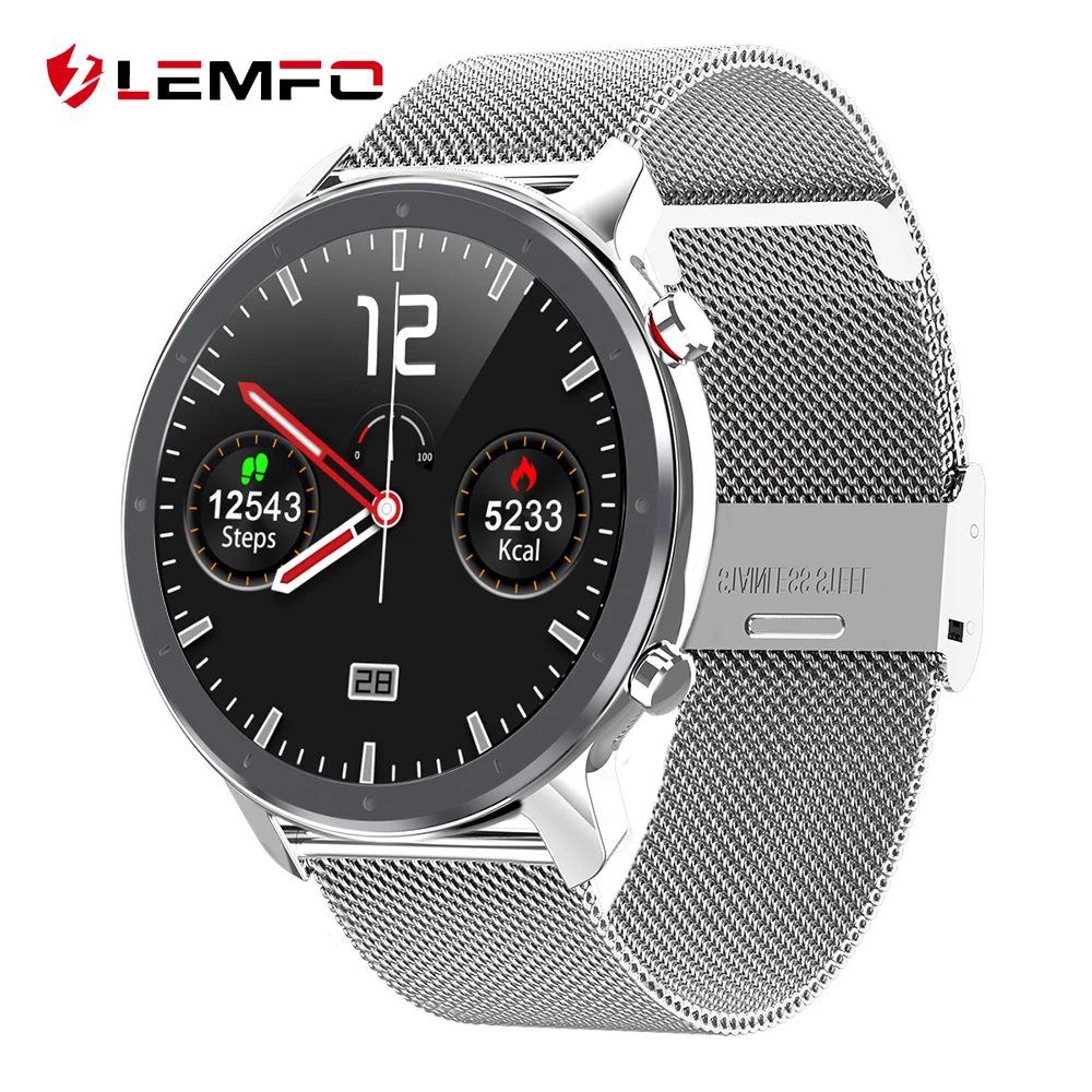 LEMFO L11 ЭКГ Смарт часы Для мужчин 1 3 дюймов Full HD сенсорный Экран IP68