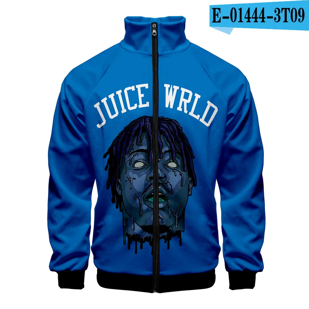 Juice Wrld толстовка на молнии с 3d принтом повседневные толстовки модная Осенняя и весенняя одежда Juice Wrld Толстовка для мужчин - Цвет: Небесно-голубой