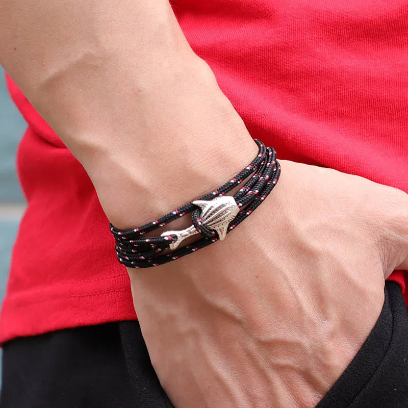 Adjustable Macrame Whale Shark Bracelet for Unisex