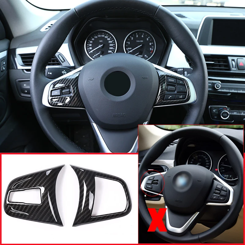 Углеродное волокно для BMW 2 серии 218i f45 F46 X1 F48 2016-2019 ABS Хромированная кнопка