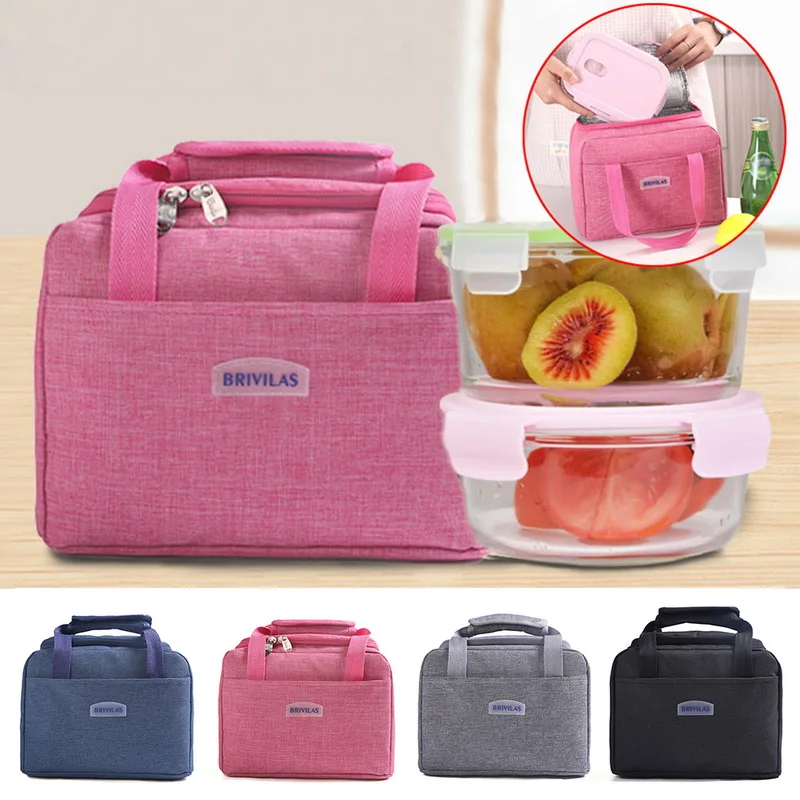

MoneRffi Practical Small Portable Ice Bags 4 Color Waterproof Cooler Bag Lunch Leisure Picnic Packet Bento Box Food Thermal Bag