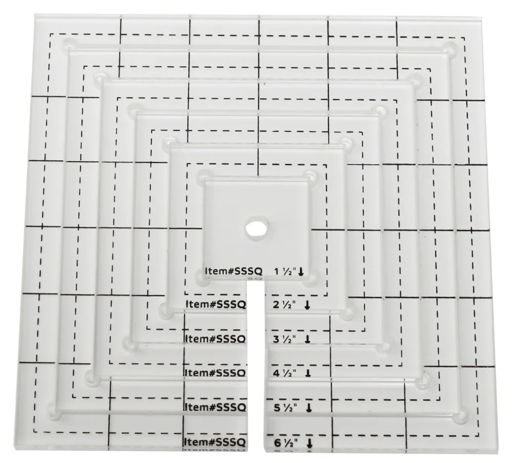 SSSQ-3mm# SSSQ-5.8mmAcrylic шаблон лоскутного шитья линейка квадратный длинный рукав для прямой кромки или строчки в канаве