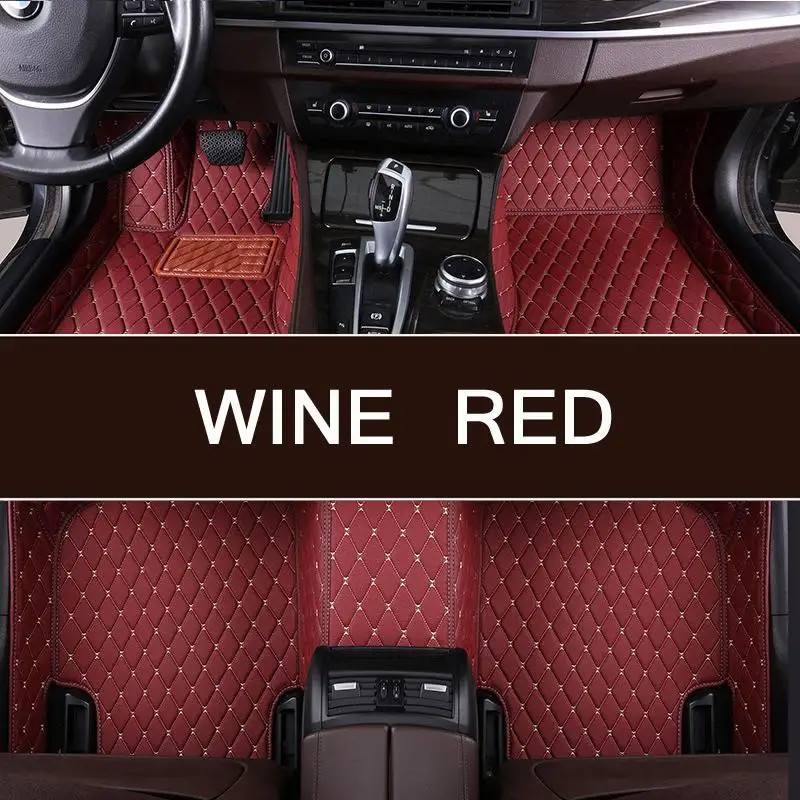 Автомобильные коврики для BMW F10 F11 F15 F16 F20 F25 F30 F34 E60 E70 E90 1 3 4 5 7 серии GT X1 X3 X4 X5 X6 Z4 3D авто-Стайлинг - Название цвета: wine red