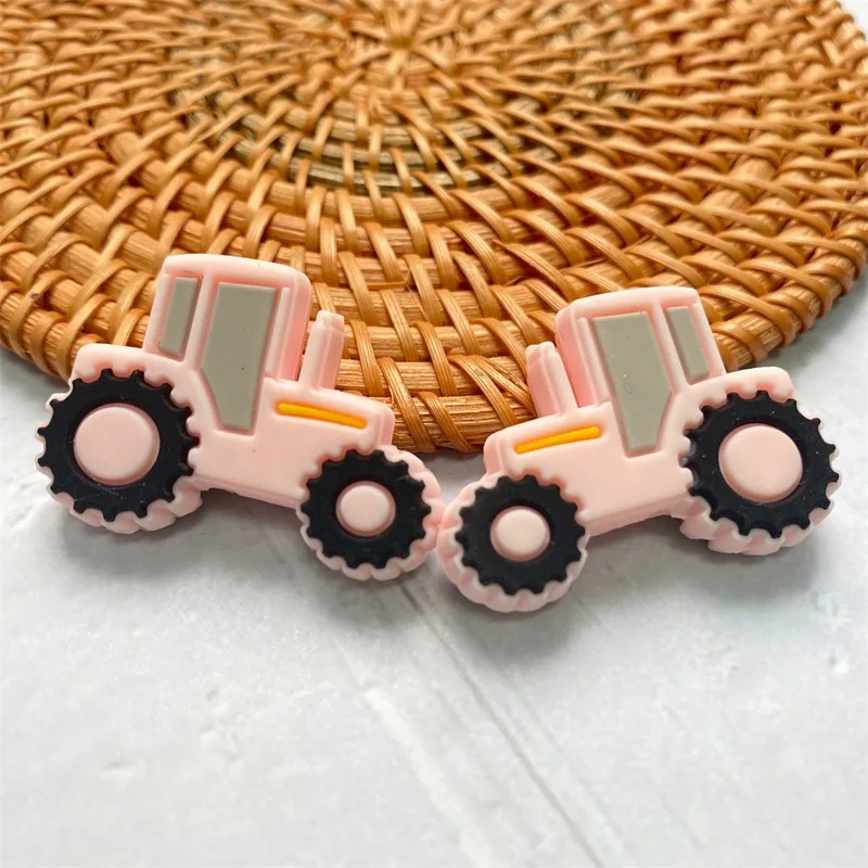 10PCS 실리콘 자동차 구슬  젖니가 남 BPA 무료 DIY  진정 젖꼭지 간호 팔찌 장난감 액세서리