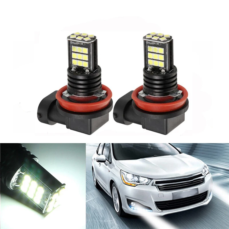 2x Супер Белый H8 H11 CREE чип 3030SMD светодиодный противотуманный светильник для mazda 3 5 6
