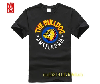 

Men t shirt New Fashion The Bulldog Amsterdam Printed Graphic Tops Black t-shirt men